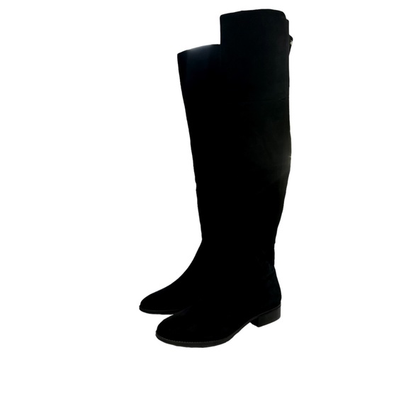 Sam Edelman Shoes - Sam Edelman  Over Knee Low Heeled Boots Black Suede size 11 in Box